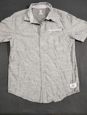 Shaun White Gray Short Sleeve Button-Down Shirt